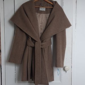 Size 8 Cole Haan Wool Wrap Coat